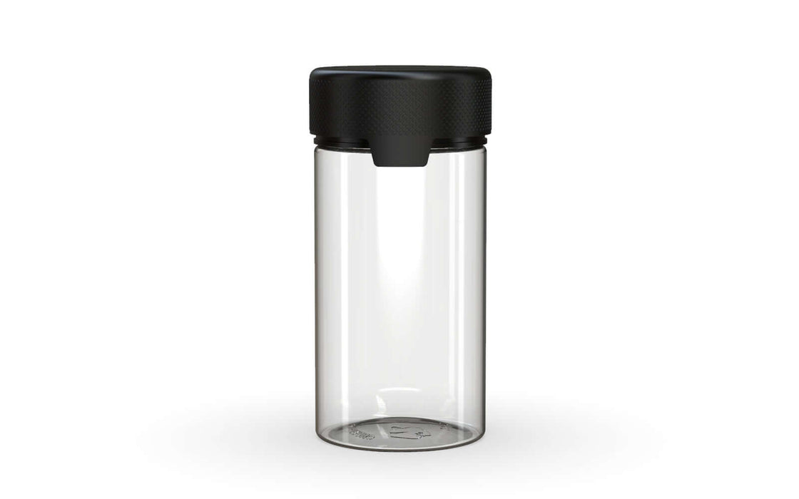 180CC/6FL.OZ/180ML Aviator CR - Container - Clear Natural With Opaque Black Lid