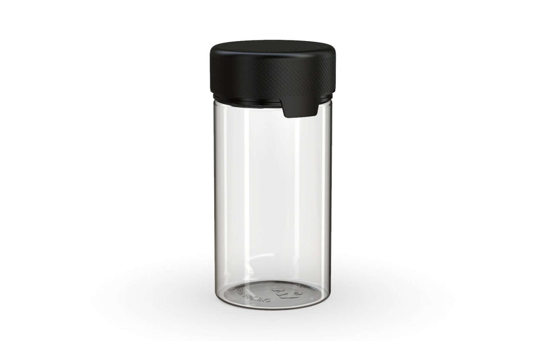180CC/6FL.OZ/180ML Aviator CR - Container - Clear Natural With Opaque Black Lid