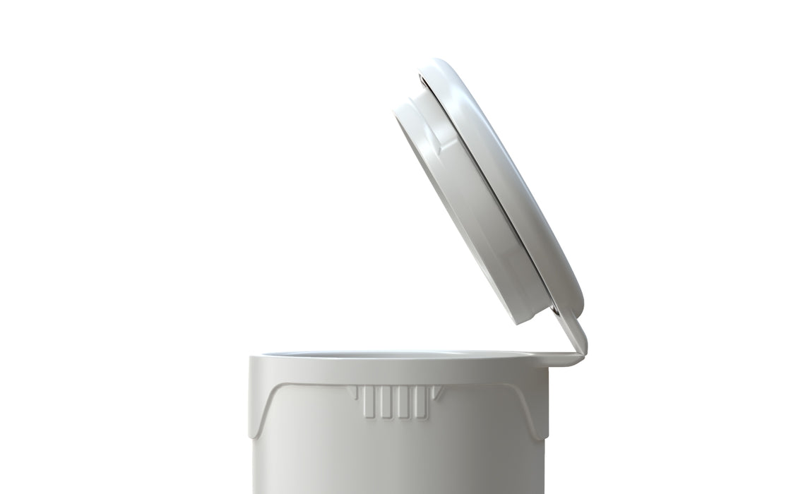 AVIATOR CR - POPCAP TUBE 98MM - OPAQUE WHITE WITH OPAQUE WHITE LID