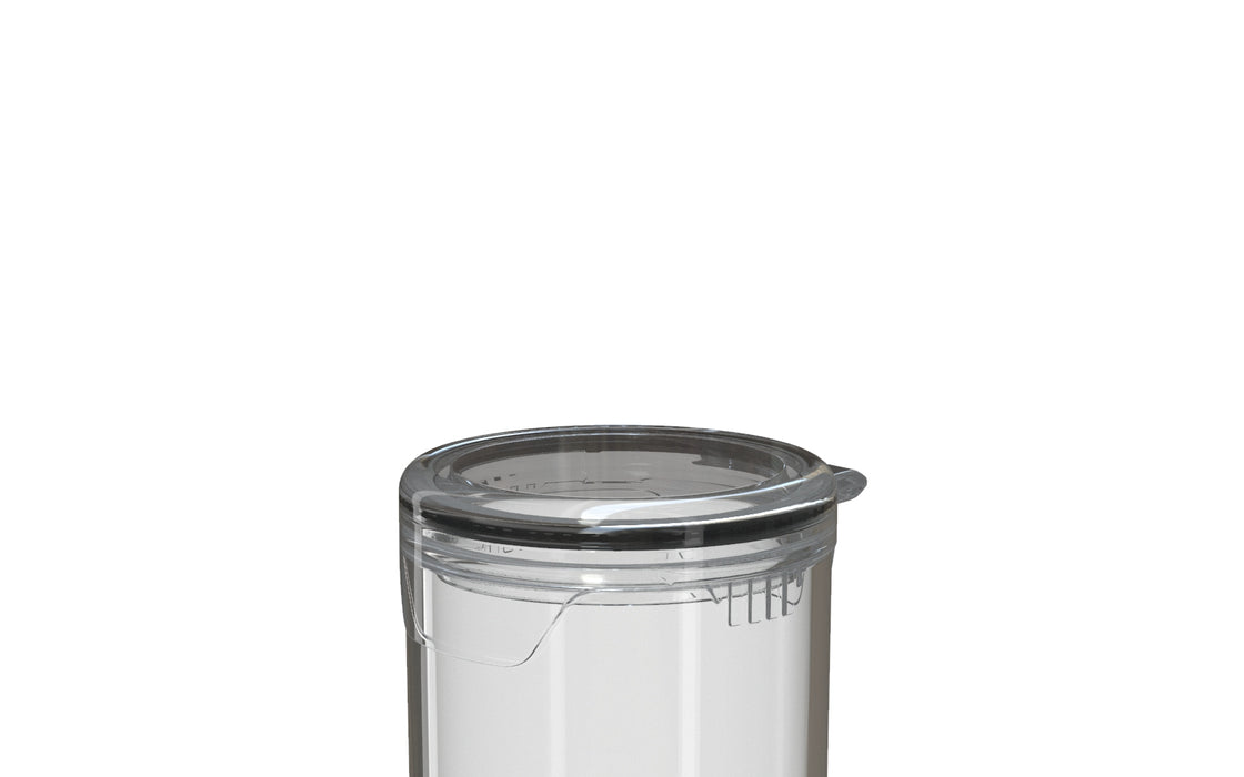AVIATOR CR - POPCAP TUBE 98MM - TRANSLUCENT WITH CLEAR LID