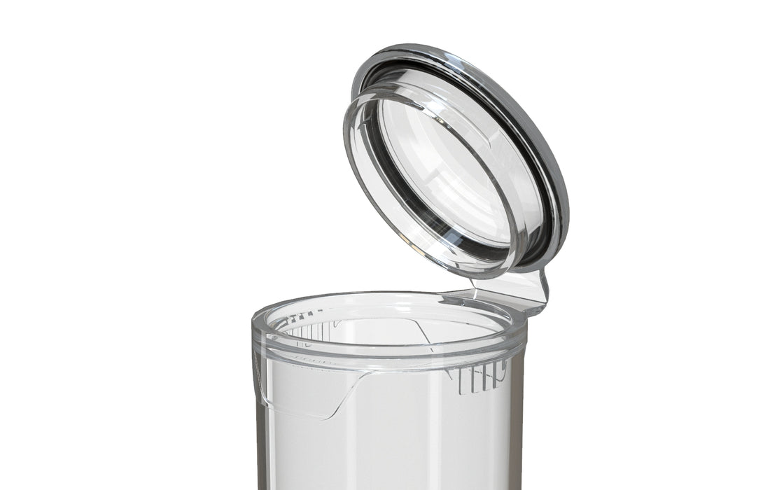 AVIATOR CR - POPCAP TUBE 98MM - TRANSLUCENT WITH CLEAR LID