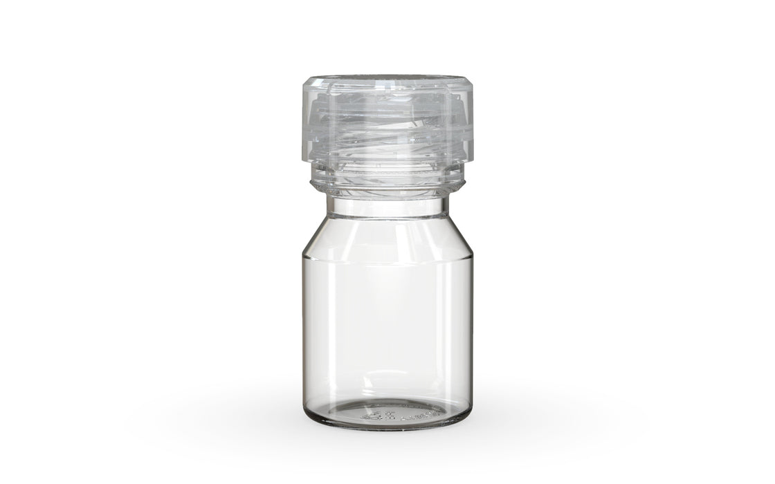 Chubby Gorilla Aviator Shot Bottle 30ml - Clear bottle & Clear Cap