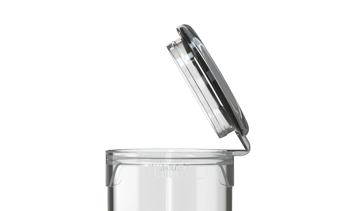 AVIATOR CR - POPCAP TUBE 116MM - TRANSLUCENT WITH CLEAR LID