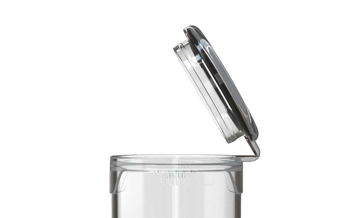 AVIATOR CR - POPCAP TUBE 98MM - TRANSLUCENT WITH CLEAR LID