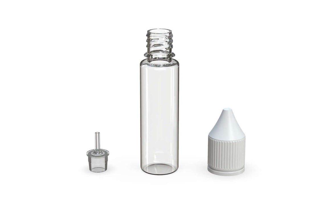 Chubby Gorilla - 20ML Production-Ready Unicorn Bottle - Clear Bottle / White Cap - V3