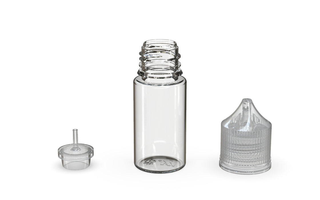 Chubby Gorilla - 30ML Stubby Production-Ready Unicorn Bottle - Clear Bottle / Natural Cap - V3