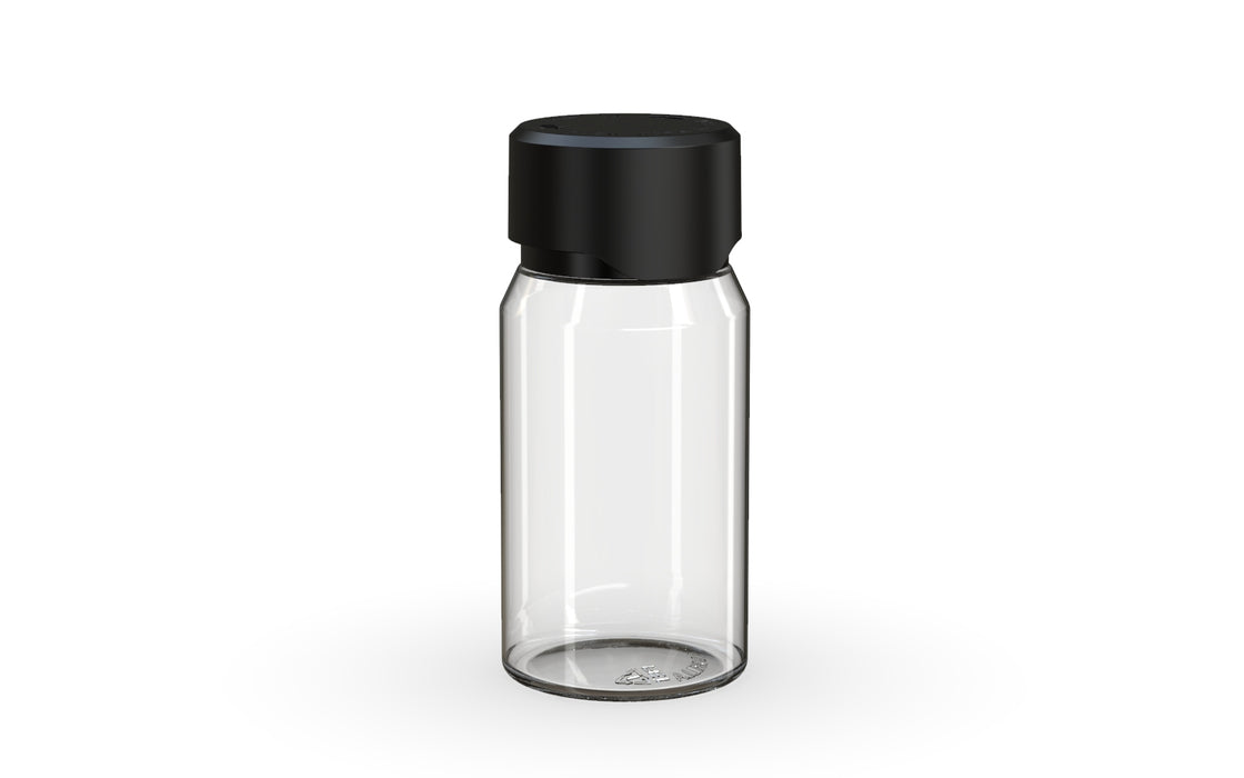 Chubby Gorilla Aviator Shot Bottle 60ml Mini - Clear bottle & Black Cap