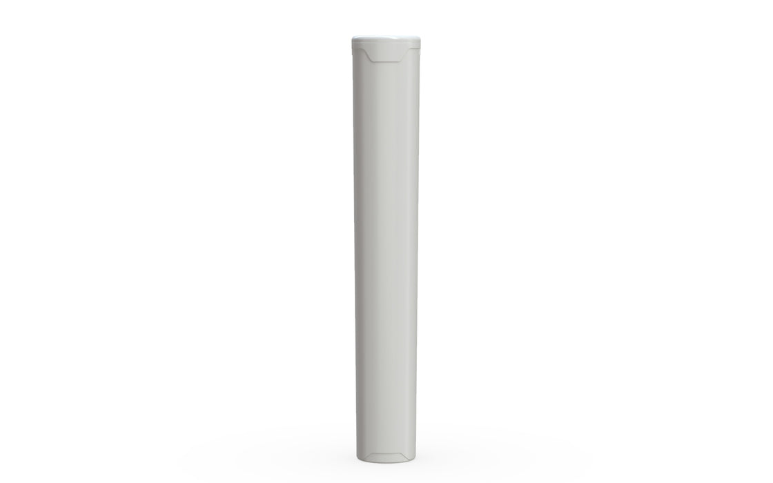 AVIATOR CR - POPCAP TUBE 116MM - OPAQUE WHITE WITH OPAQUE WHITE LID