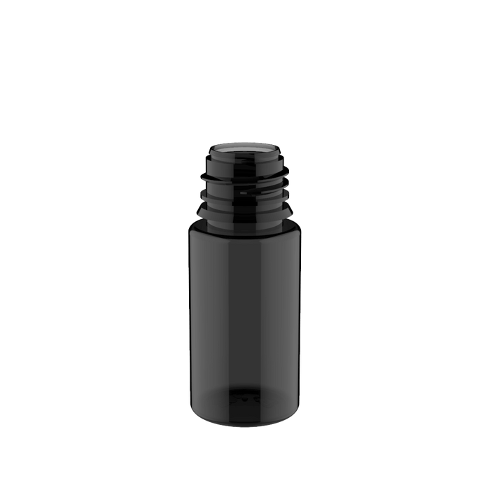 Chubby Gorilla Chubby Gorilla - 30ML Stubby Unicorn Bottle - Transparent Black Bottle / Black Cap - V3