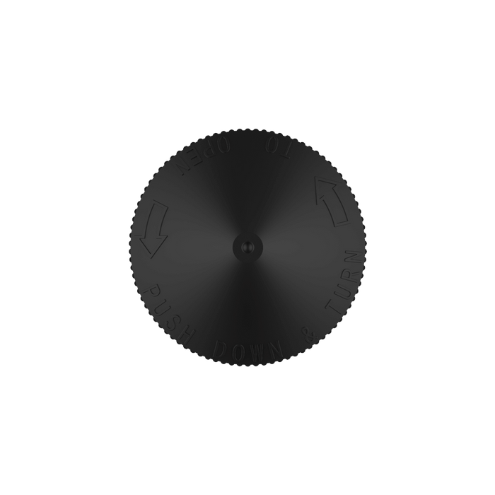 Chubby Gorilla - 120ML Production-Ready Unicorn Bottle - Translucent Black Bottle / Black Cap - V3