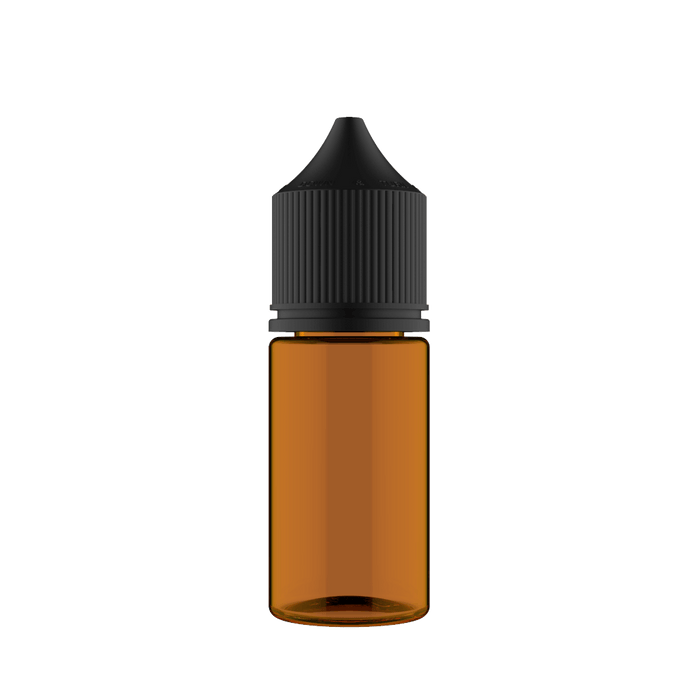 Chubby Gorilla - 30ML Stubby Unicorn Bottle - Amber Bottle / Black Cap - V3 - Copackr.com
