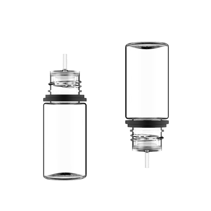 Chubby Gorilla Chubby Gorilla - 30ML Stubby Unicorn Bottle - Clear Bottle / Black Cap - V3