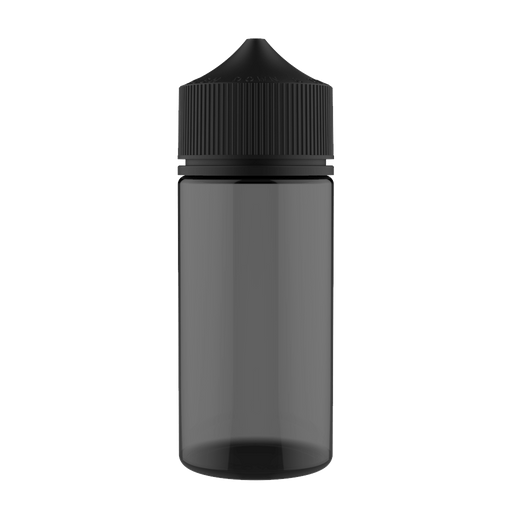 Chubby Gorilla - 100ML Unicorn Bottle - Transparent Black Bottle / Black Cap - V3 - Copackr.com