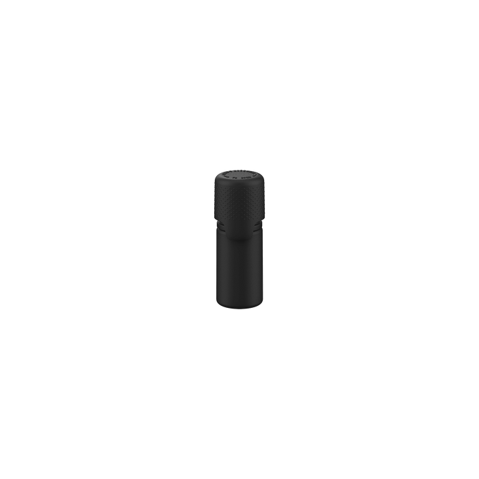 Chubby Gorilla Aviator 10ML Bottle With Inner Seal & Tamper Evident Breakoff Band - Opaque Black Bottle / Opaque Black Cap