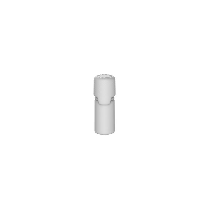 Chubby Gorilla Aviator 10ML Bottle With Inner Seal & Tamper Evident Breakoff Band - Opaque White Bottle / Opaque White Cap