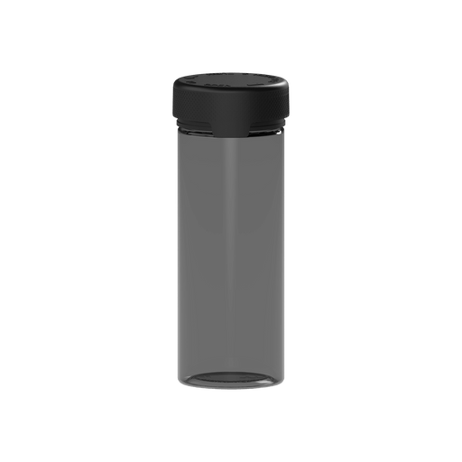 240CC/8FL.OZ/240ML Aviator CR - Container With Inner Seal & Tamper - Translucent Black With Opaque Black Lid - Copackr.com