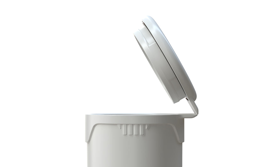 AVIATOR CR - POPCAP TUBE 68MM - OPAQUE WHITE WITH OPAQUE WHITE LID
