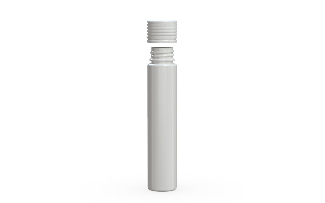 SPIRAL CR - TUBE 115MM WITH INNER SEAL & TAMPER - OPAQUE WHITE WITH OPAQUE WHITE LID