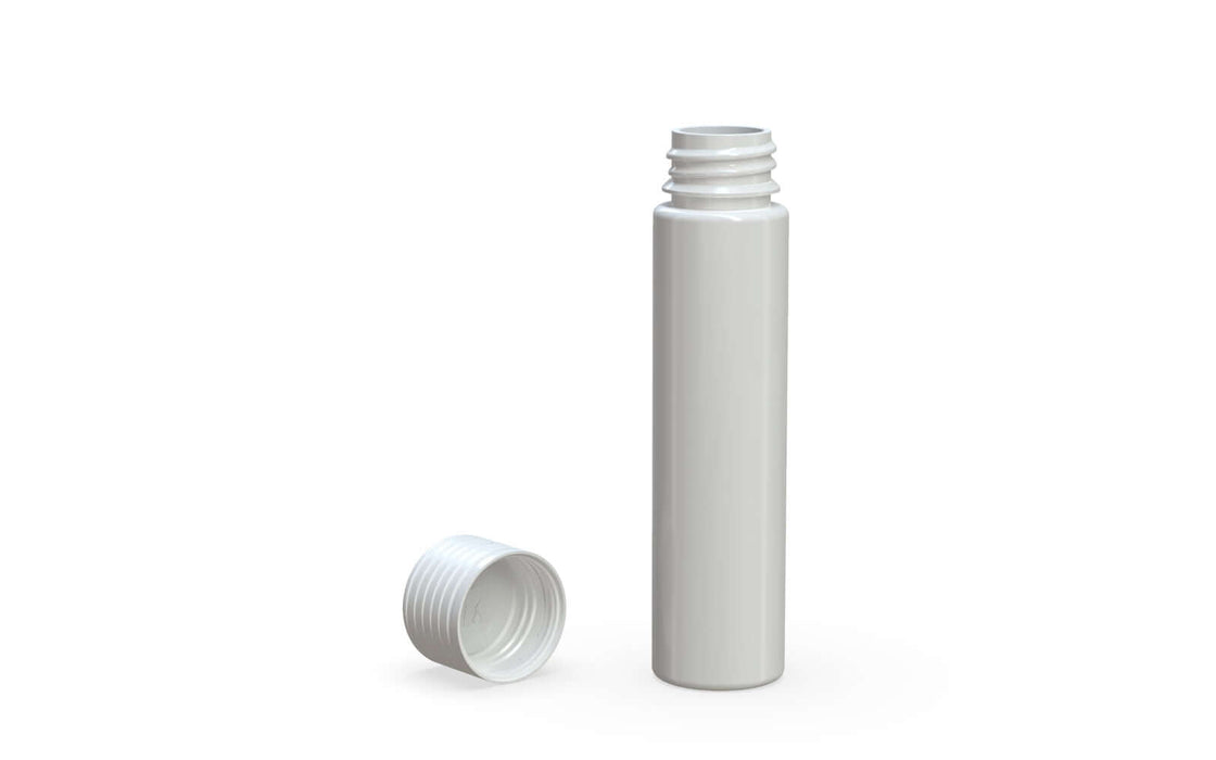 SPIRAL CR - TUBE 95MM WITH INNER SEAL & TAMPER - OPAQUE WHITE WITH OPAQUE WHITE LID