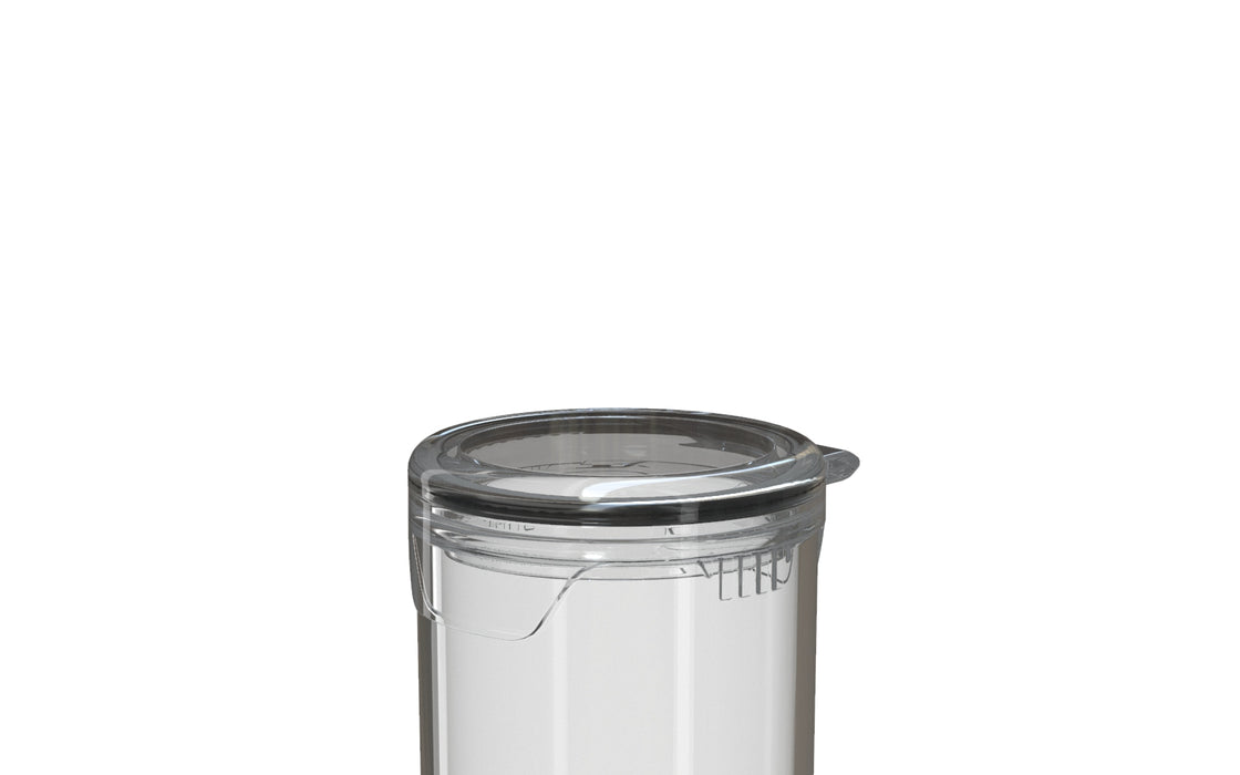 AVIATOR CR - POPCAP TUBE 78MM - TRANSLUCENT WITH CLEAR LID