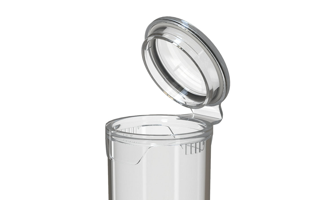 AVIATOR CR - POPCAP TUBE 78MM - TRANSLUCENT WITH CLEAR LID