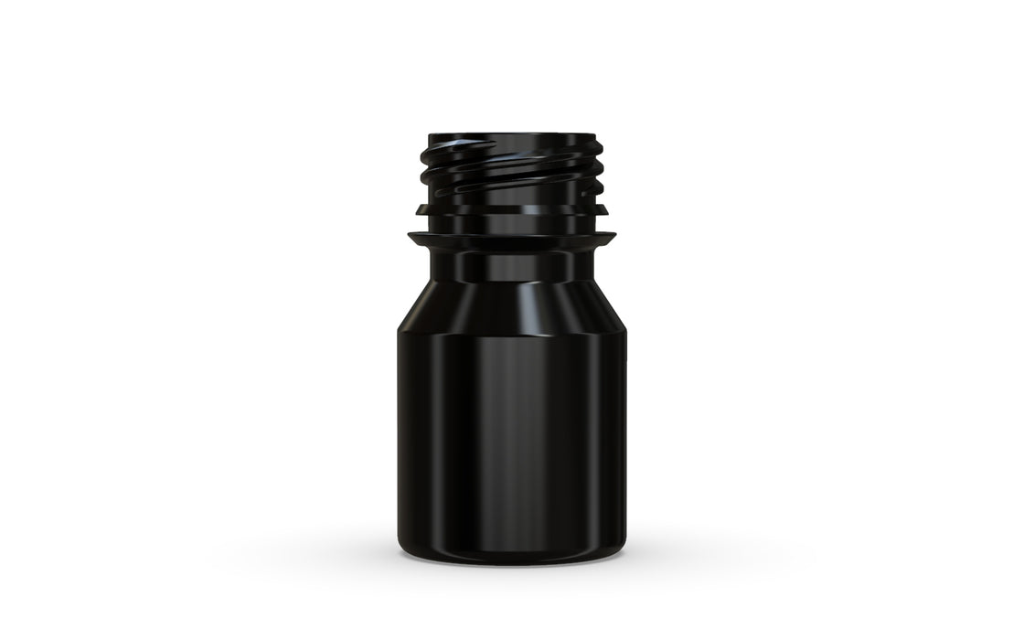 Chubby Gorilla Aviator Shot Bottle 30ml - Black bottle & Black Cap