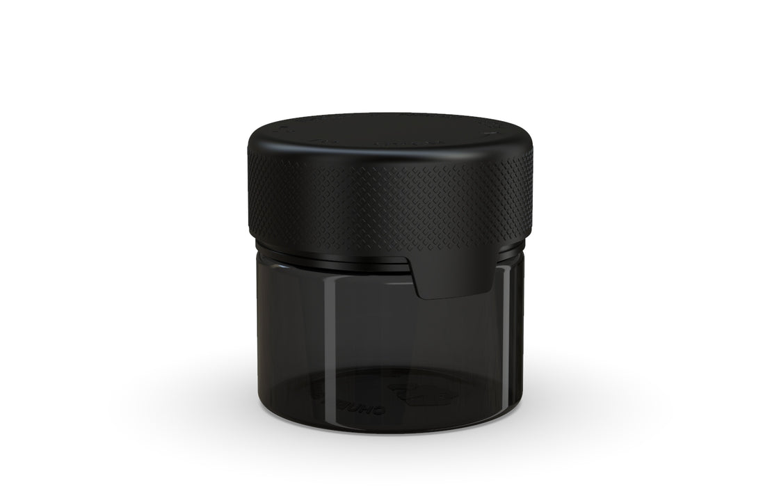 60CC/2FL.OZ/60ML Aviator CR - Container With Inner Seal & Tamper - Translucent Black With Opaque Black Lid