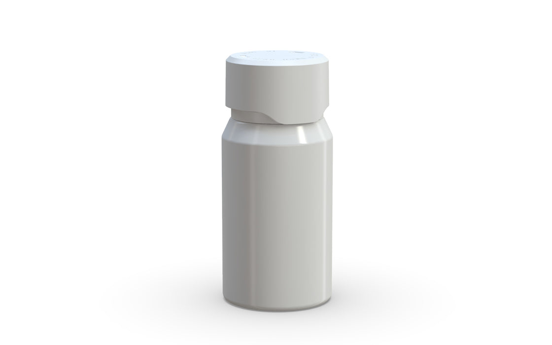 Chubby Gorilla Aviator Shot Bottle 60ml Mini - White bottle & White Cap