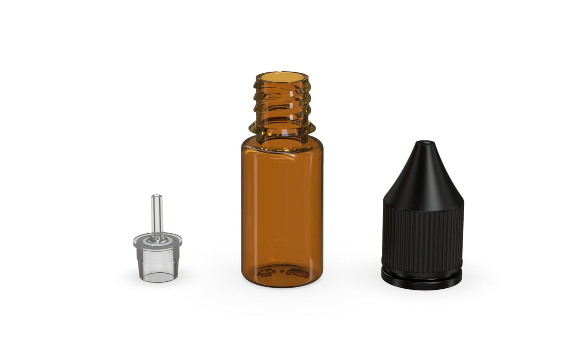 Chubby Gorilla - 10ML Production-Ready Unicorn Bottle - Amber Bottle / Black Cap - V3