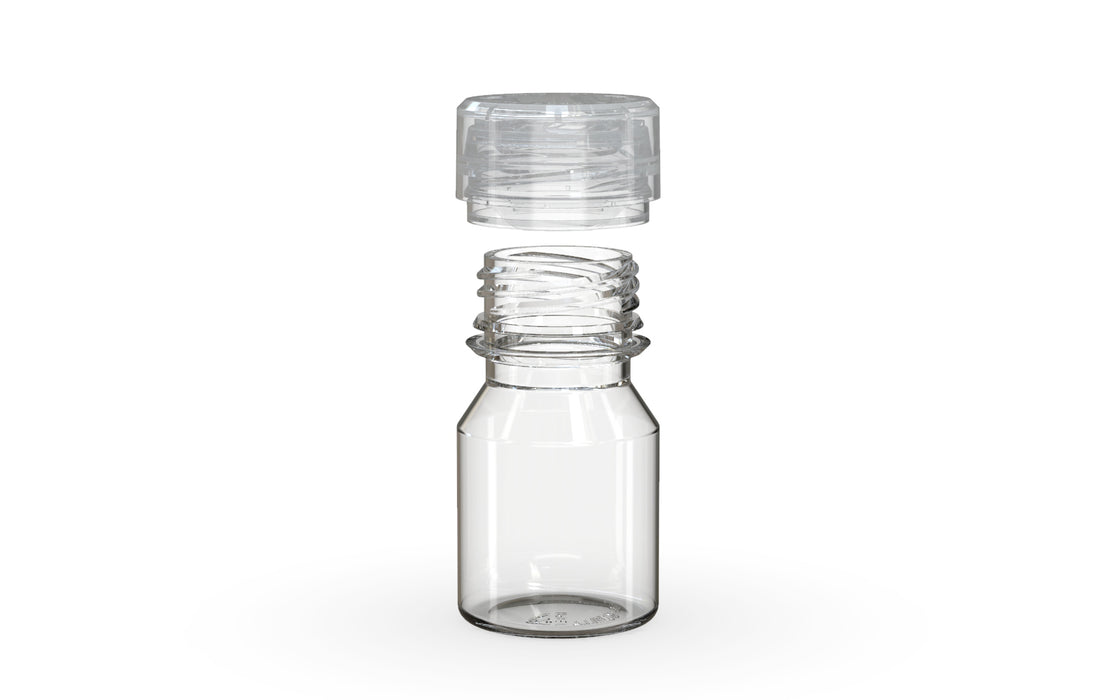 Chubby Gorilla Aviator Shot Bottle 30ml - Clear bottle & Clear Cap