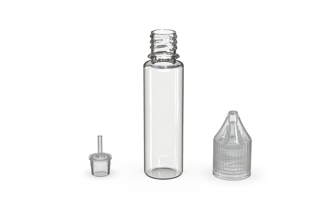 Chubby Gorilla - 20ML Production-Ready Unicorn Bottle - Clear Bottle / Clear Cap - V3