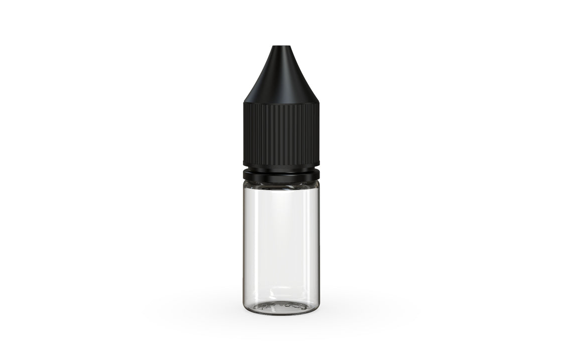 Chubby Gorilla - 10ML Production-Ready Unicorn Bottle - Clear Bottle / Black Cap - V3