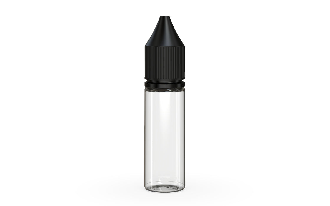 Chubby Gorilla - 15ML V3 Production-Ready Unicorn Bottle - Clear Bottle / Black Cap - V3