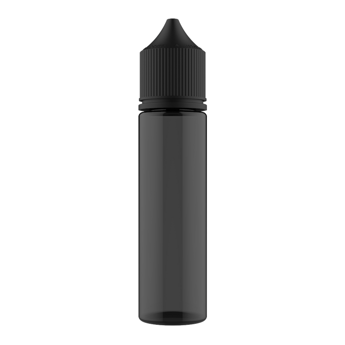 Chubby Gorilla 60ML Unicorn Bottle - Botella negra translúcida / Tapa negra - V3