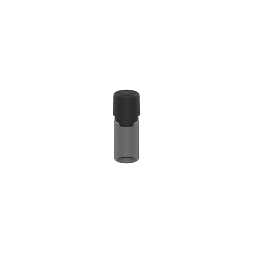 Chubby Gorilla Aviator 10ML Bottle With Inner Seal & Tamper Evident Breakoff Band - Translucent Black Bottle / Opaque Black Cap