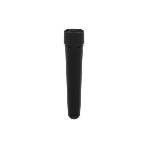 AVIATOR CR - TUBE 100MM WITH INNER SEAL & TAMPER - OPAQUE BLACK WITH OPAQUE BLACK LID - Copackr.com